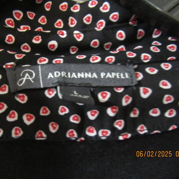 Layered Look Black Top - Size L - Picture 3 of 7